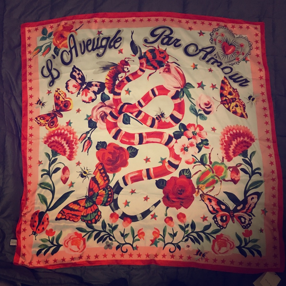 Gucci silk scarf